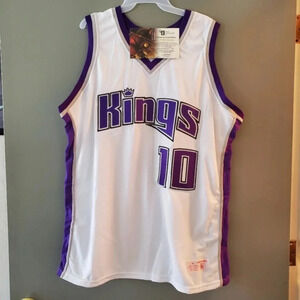 Authentic Autographed NBA Mike Bibby Sacramento Kings Home Jersey #10